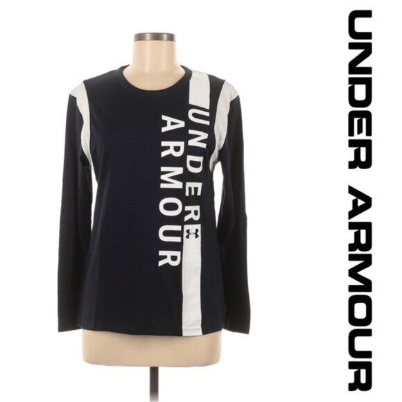 Under Armour | Long Sleeve Front Logo Tee, Loose fit, Heatgear | Size Small - Picture 1 of 7